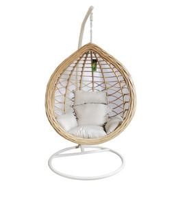 POLTRONA PENSILE TONDA CM. 120X105X195H CREMA