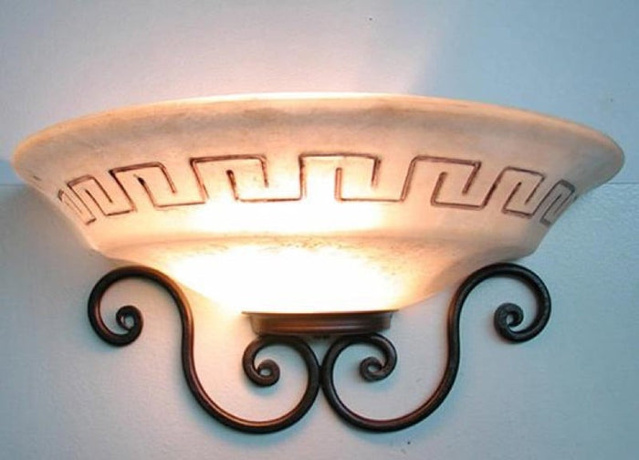 PLAFONIERA A MEZZA COPPA ATENA LANTERNA APPLIQUE LAMPIONE LAMPADE