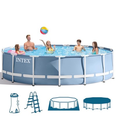 PISCINE PISCINA TONDA CON TELAIO PRISMA INTEX FRAME CM. 457x107H