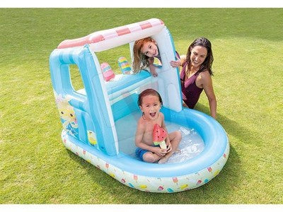 PISCINA ICE CREAM GONFIABILE INTEX PER MARE E PISCINE CM. 127X102X99H