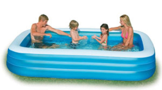 PISCINA FUORITERRA GONFIABILE RETTANGOLARE 3 ANELLI 305x183x56H CM. INTEX