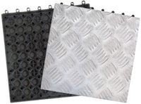 PIASTRELLA PAVIMENTO ALLUMINIO ANTISCIVOLO CM. 31X31 PEZZI 10 MQ. 1