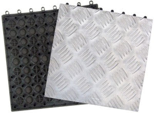 PIASTRELLA PAVIMENTO ALLUMINIO ANTISCIVOLO CM. 31X31 PEZZI 10 MQ. 1