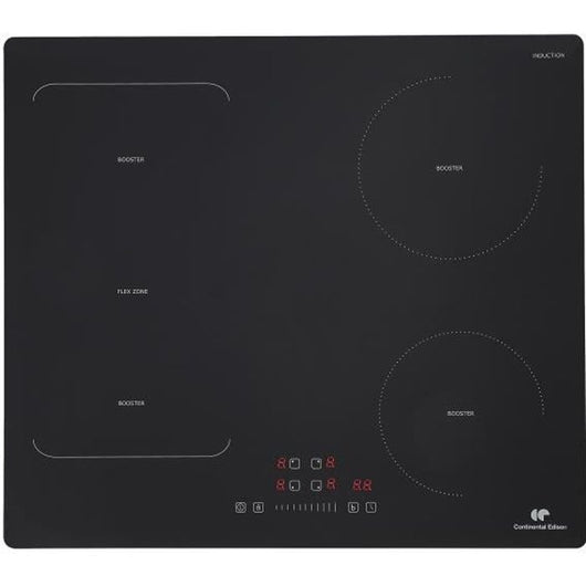Piano cottura a induzione Continental Edison - 1 zona flex - Nero