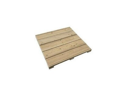 PEDANA PER GIARDINO IN LEGNO ZIGRINATA cm 50 x 50 x H 3,2 IN PINO IMPREGNATO