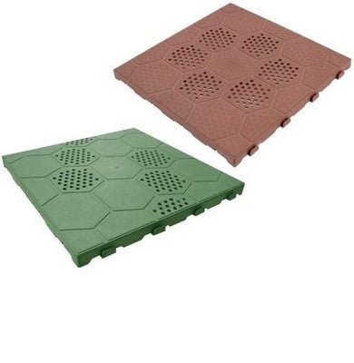 PAVIMENTI PAVIMENTO EASY PP 40x40H2.5 CM VERDE ARREDO GIARDINO PZ 10