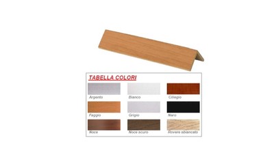 PARASPIGOLO IN PVC ESPANSO MM. 25X25 SPESSORE MM. 3 METRI PZ. 10