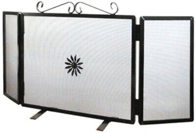 PARASCINTILLE PER CAMINETTI A 3 ANTE SOLE CM. 90X40H