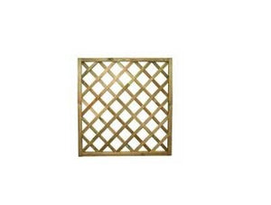 PANNELLO GRIGLIATO QUADRO IN LEGNO IMPREGNATO CM. 90X90 ARREDO GIARDINO PZ. 2