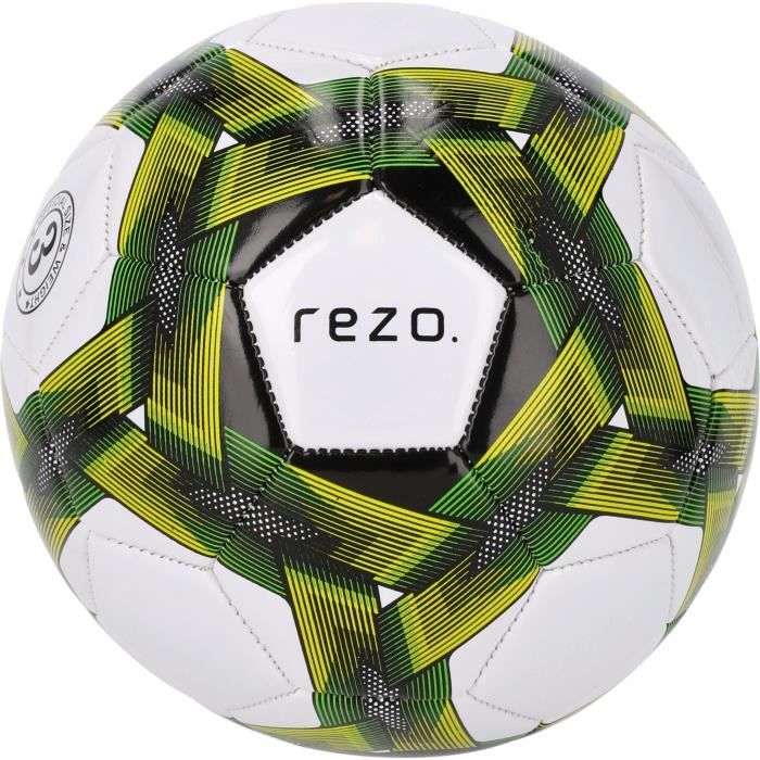 Pallone da calcio - REZO - PVC - Misura 3 - Giallo bicolore - Durevole