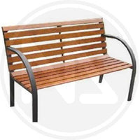 Panchina in ghisa e legno grigio antracite Oracle Papillon da esterno cm. 122x60