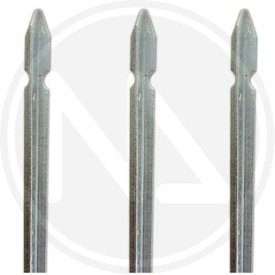 PALETTO PALETTI PER RECINZIONI A T IN ACCIAIO ZINCATO ALTEZZA MT. 2,5 PZ. 10