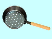 PADELLE PADELLA PER CASTAGNE CON MANICO IN LEGNO DIAMETRO CM.30