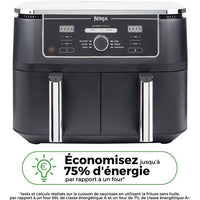 NINJA - Foodi Max - AF400EU - Friggitrice senza olio DualZone? - 2470W - 7,6L - 2 cassetti di cottura - 6 modalità di cottura