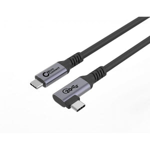Microconnect USB3.2CC5-A cavo USB USB 3.2 Gen 2x2 5 m USB C Nero (Premium USB-C cable 5m - 20Gbps, 100W, USB 3.2 Gen - 2x2, Angled - Warranty: 300M)