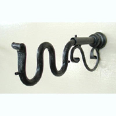 MENSOLA STAFFA REGOLABILE DOPPIA IN FERRO BATTUTO PER TENDA MODELLO MANTOVANA