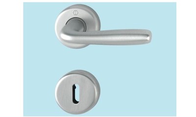 MANIGLIE MANIGLIA HOPPE MARIBOR C ROMO SATINATO CF. PZ.2 CON ROSETTA