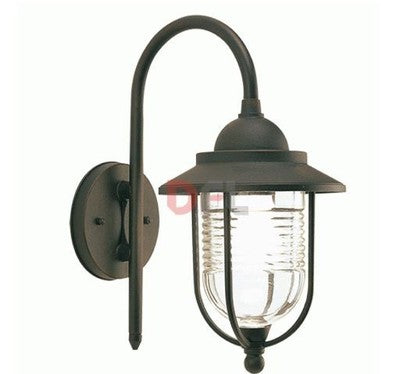 LANTERNA LAMPADA PLAFONIERA QPPLIQUE DA PARETE PORTO CM.35x18x27 COL. RUGGINE