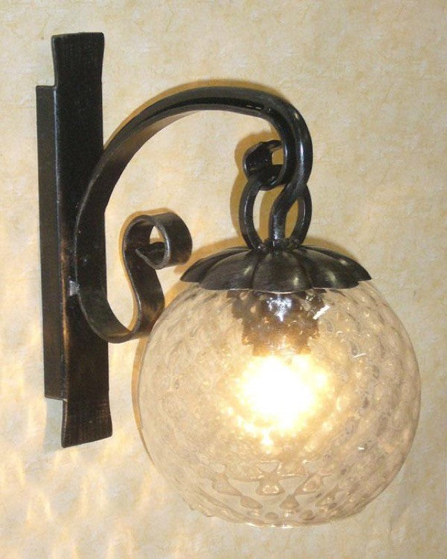 LANTERNA APPLIQUE PLAFONIERA MARGHERITA FERRO BATTUTO CRUCCOLINI LAMPADA LAMPADE