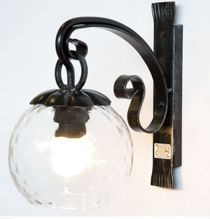 LANTERNA APPLIQUE PLAFONIERA MARGHERITA FERRO BATTUTO CRUCCOLINI LAMPADA LAMPADE