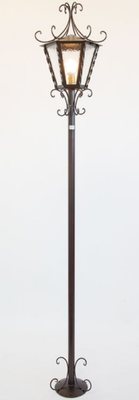 LAMPADE LINEA IMPERIAL LANTERNA LAMPIONE RUGGINE H CM. 200