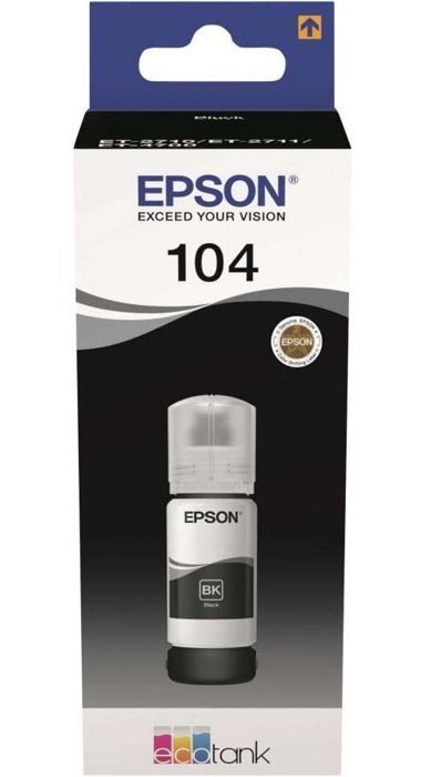Kit di ricarica inchiostro EPSON Epson EcoTank 104 - Nero - Inkjet - 4500 pagine - 1 unità
