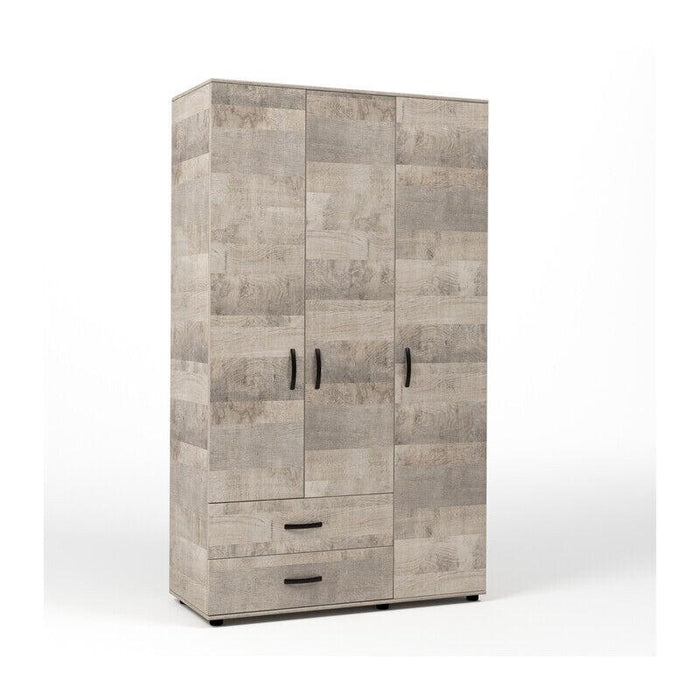 Kit Armadio 3 Ante con 2 Cassetti cm. 120x52x205H