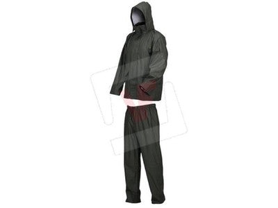 IMPERMEABILE COMPLETO GIACCA+PANTALONE LLUVIA CON TASCHE E CAPPUCCIO PER PIOGGIA