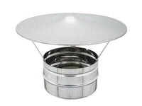 FUMAIOLO VENTOLINO TESTE RADIANTI A CAPPELLO CINESE INOX MISURE DA 8 A 14