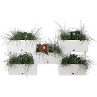 FIORIERE FIORIERA KIT COMPONIBILE 5 PEZZI BRICK CM. 59x23x27H