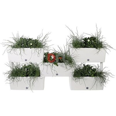 FIORIERE FIORIERA KIT COMPONIBILE 5 PEZZI BRICK CM. 59x23x27H