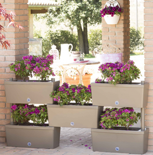 FIORIERE FIORIERA KIT COMPONIBILE 5 PEZZI BRICK CM. 59x23x27H