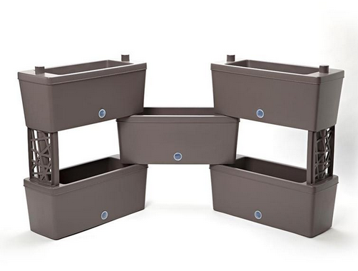 FIORIERE FIORIERA KIT COMPONIBILE 5 PEZZI BRICK CM. 59x23x27H