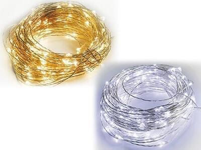 FILI RAME 300 MICRO LED PER ESTERNO BIANCO O BIANCO CALDO ARTICOLI NATALIZI