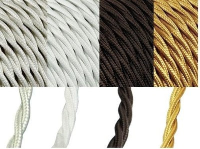 FILI CAVI TRECCIA CAVO ELETTRICO TRECCIATO FR 2X0,75 - ROTOLO 10MT