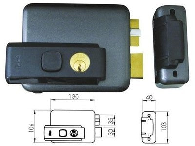 ELETTROSERRATURE DA APPLICARE ISEO SERIE 53N REGOLABILE 50/60/70/80 SERRATURA