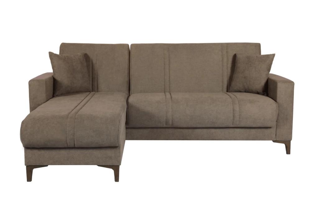 Divano Letto Con Penisola 3 Posti Angolare Reversibile Contenitore Bravo Bacos