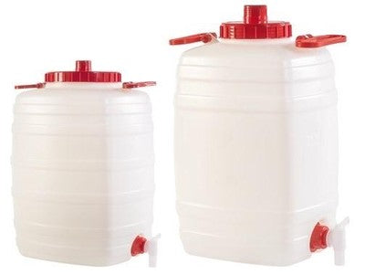 CONTENITORI BIDONI FUSTI POLIETILENE CON SFIATO PER ALIMENTI DA 25 E 50 LT