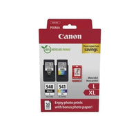 Confezione da 2 cartucce d'inchiostro + pack carta fotografica - CANON - PG-540L Nero + CL-541XL Colore - Alta resa