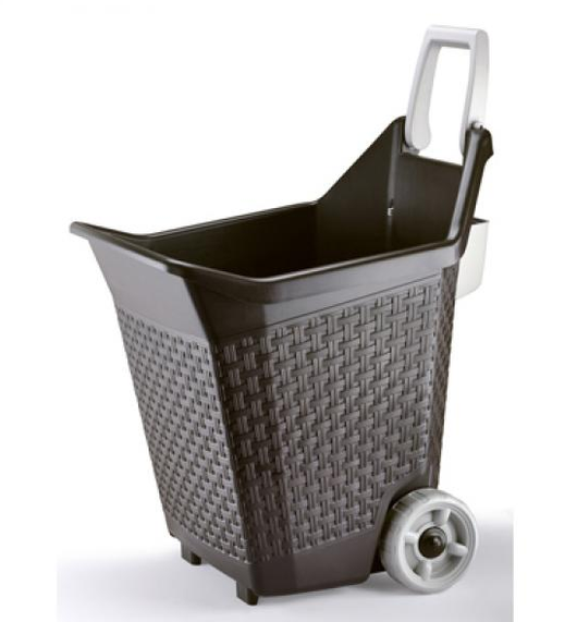 CESTA CARRIOLA TROLLEY CON RUOTE KART BAMA CM. 59X50X72 LT. 76