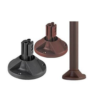 BASI BASE PER PALO SFERE GLOBO PER PALI 60 MM. ILLUMINAZIONE DA ESTERNO