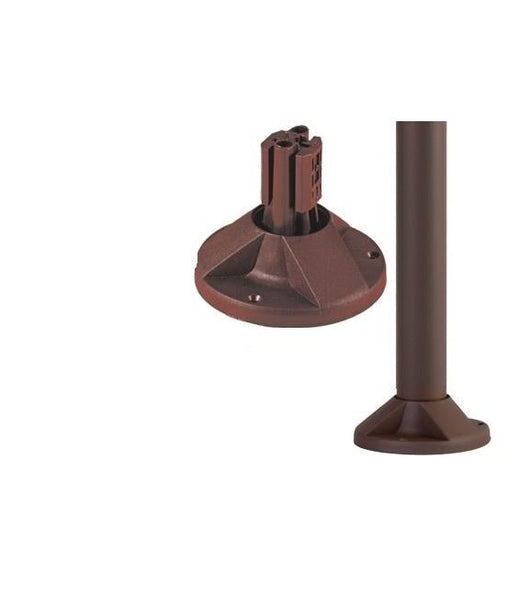 BASI BASE PER PALO SFERE GLOBO PER PALI 60 MM. ILLUMINAZIONE DA ESTERNO