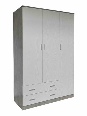 KIT ARMADIO SPACE 3 ANTE + 2 CASSETTI CM. 120X52X190H