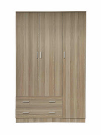 KIT ARMADIO SPACE 3 ANTE + 2 CASSETTI CM. 120X52X190H