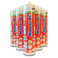 MAPEI MAPESIL AC SILICONE PER FUGHE COLORATO ACETICO SIGILLANTE ANTIMUFFA 310 ML