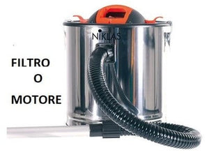 RICAMBI PER ASPIRACENRE NIKLAS CALIMERO 18 LT. FILTRI E MOTORE