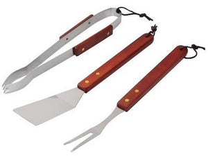 SET BARBECUE EL GAUCHO 3 PEZZI GOURMET PINZA FORCHETTONE SPATOLA