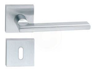 MANIGLIA METRO CON ROSETTA CROMO SATINATO