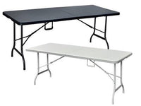 TAVOLI ESTERNO RETTANGOLARI CAMPING POLYRATTAN LEVANTE CM 180X75XH72