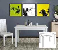 Tavolo da Pranzo Cucina Soggiorno in Kit Apertura a Libro cm90x90/180x79H